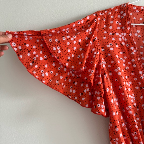 Intimately Free People Call Me Later Printed Bodysuit Top Size XS - Picture 2 of 10